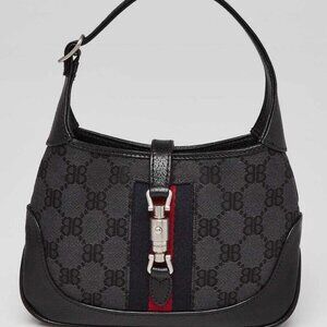 Balenciaga x Gucci Grey/Black Canvas/Leather The Hacker Project 1961 Mini Jac...